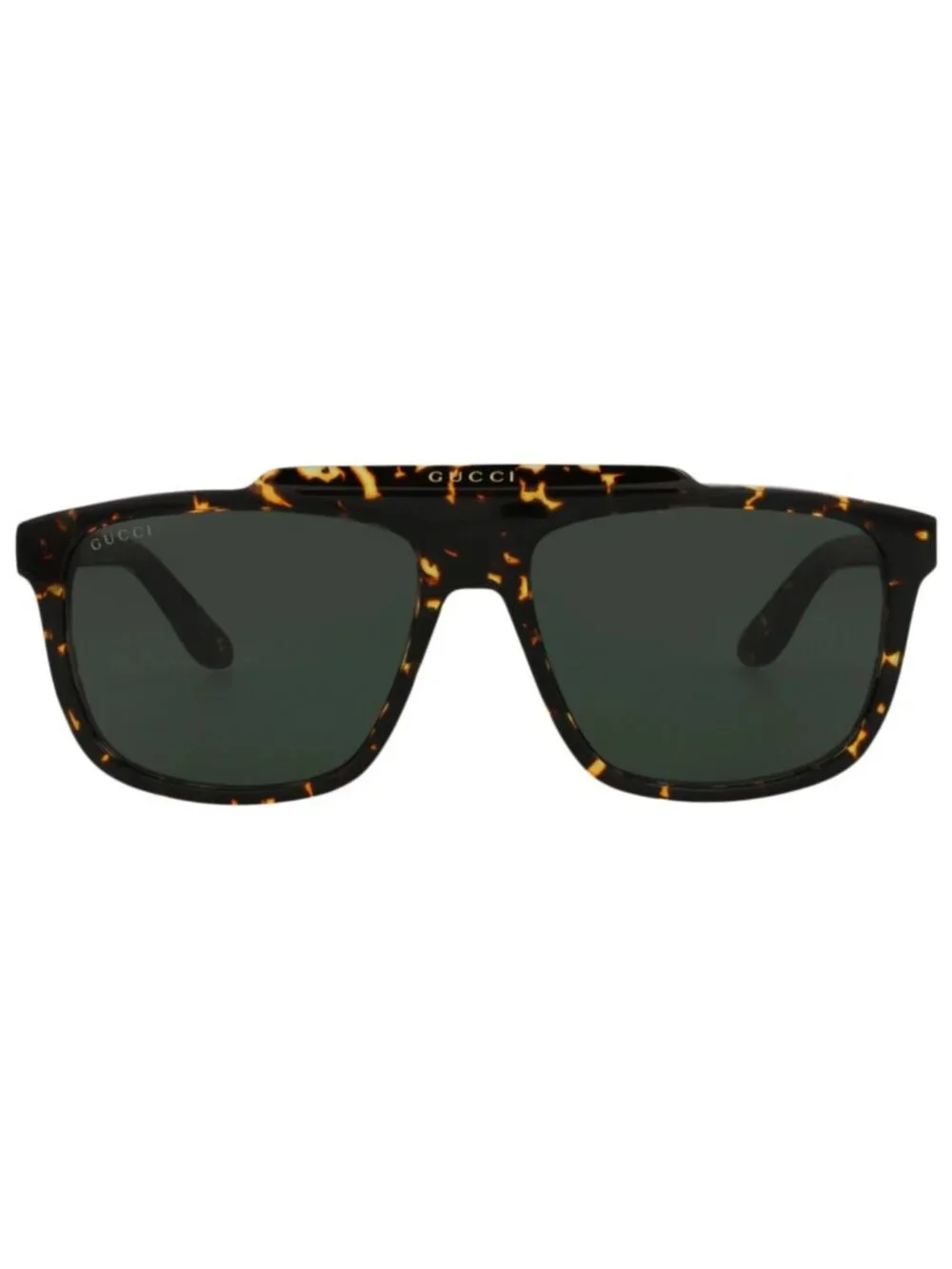 New Gucci Women's Sunglasses Aviator Acetate Frame Mens Havana Havana Green